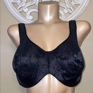 Soma women’s bra 42DDD Stunning support unlined minimizer Black underwire lace